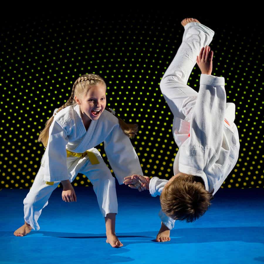Martial Arts Lessons for Kids in Butte MT - Judo Toss Kids Girl
